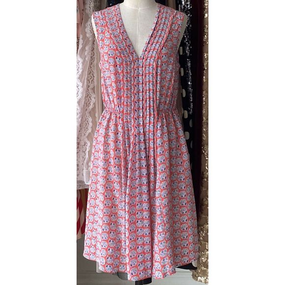 Rebecca Taylor Amanda Silk V Neck Dress Size 4
